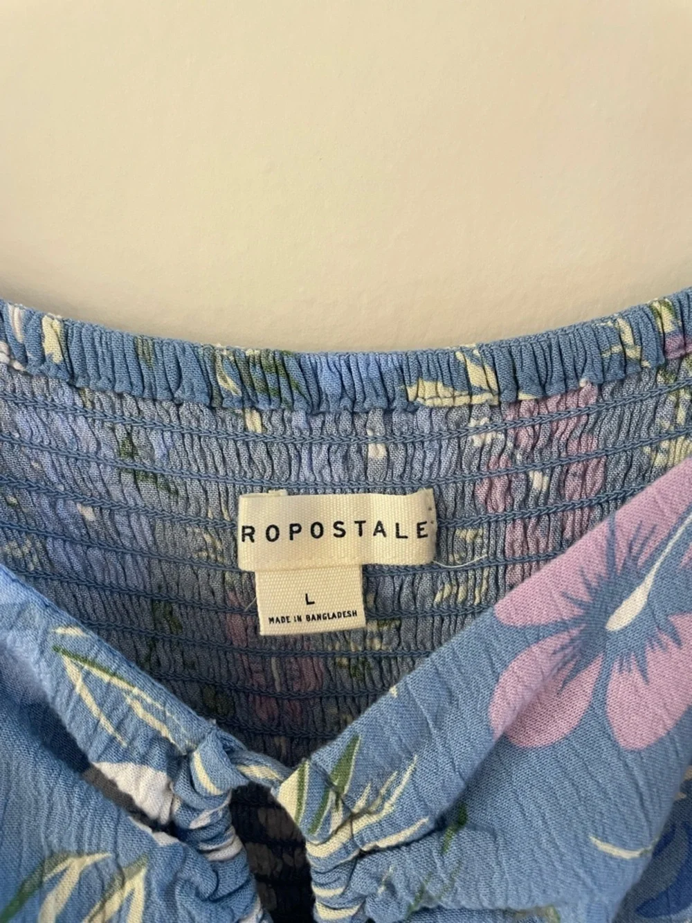 Aeropostale Floral Sweetheart Double Cinch Mini Dress Sz. L
